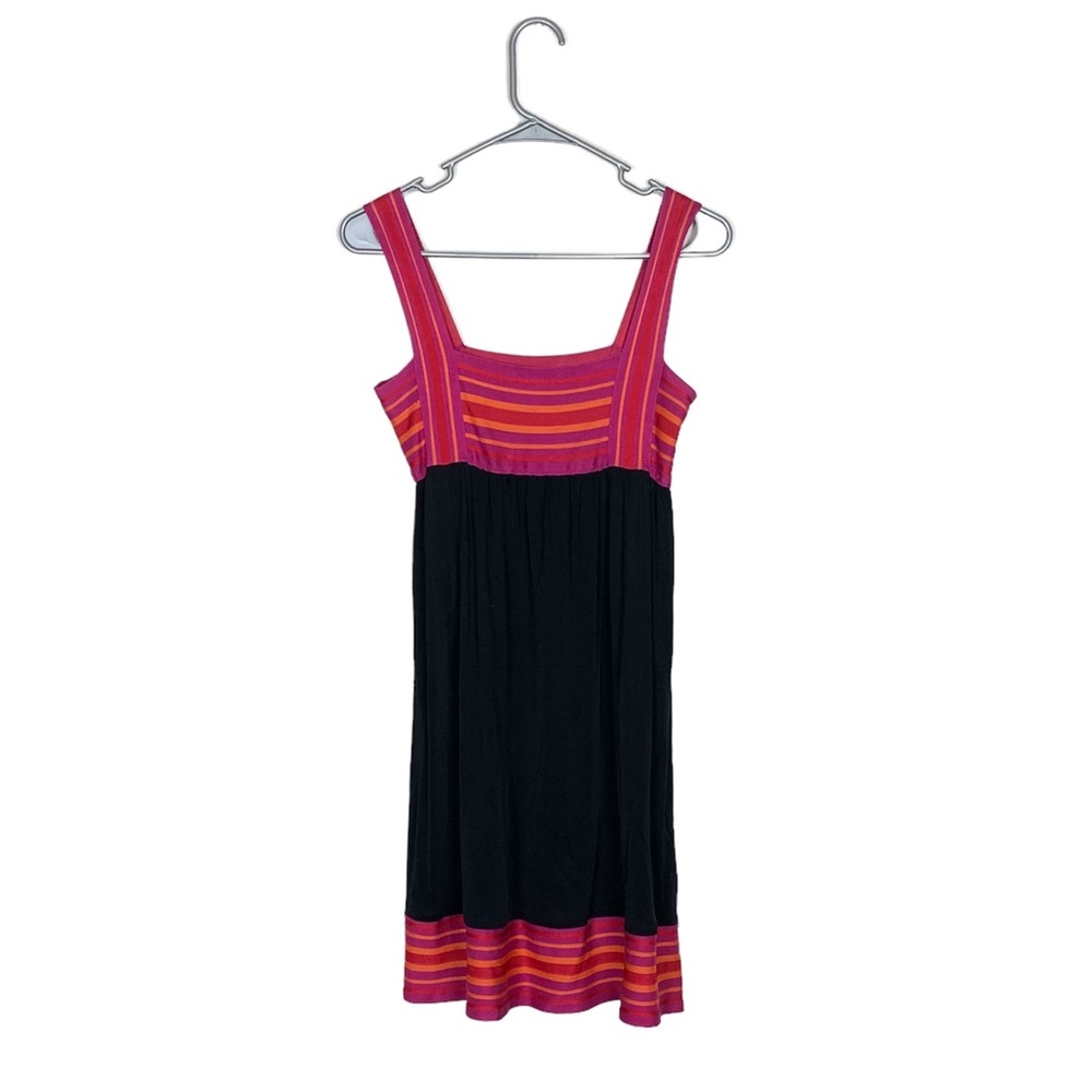 Vintage Missoni striped baby doll dress size 2 multicolor knit bodice